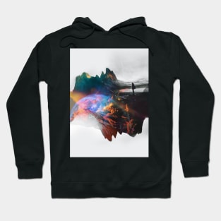 Delusive activities A Colorful Negative Space Art Hoodie